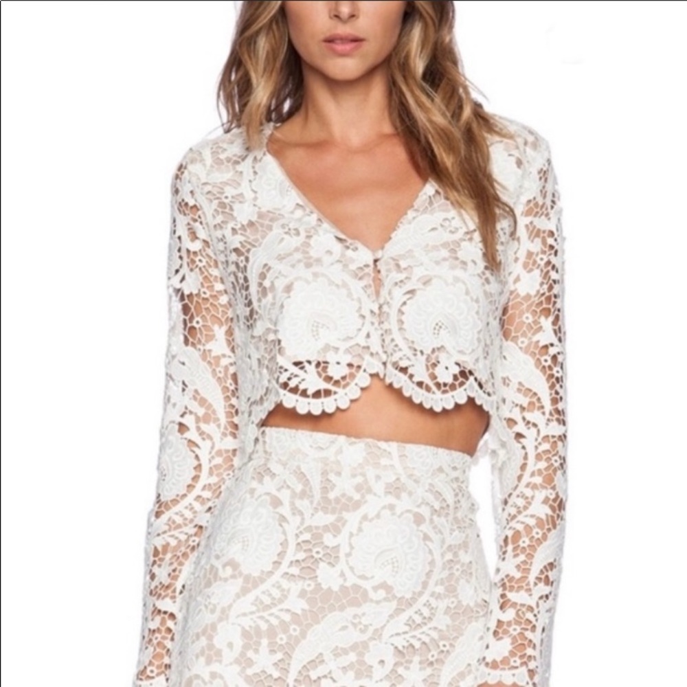 Stone Cold Fox Charlie Lace Crop Top